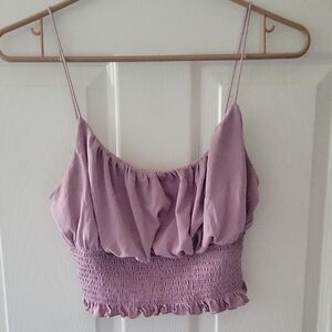 Lavender Smocked Women's Top